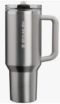 Stainless steel Stanley Quencher H2.0 FlowState tumbler with handle